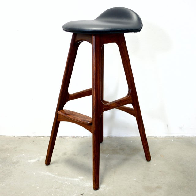 Oddense Maskinsnedkeri a/S Pair of Rosewood Model Od61 Stools Designed by Erik Buch For Sale - Image 10 of 18