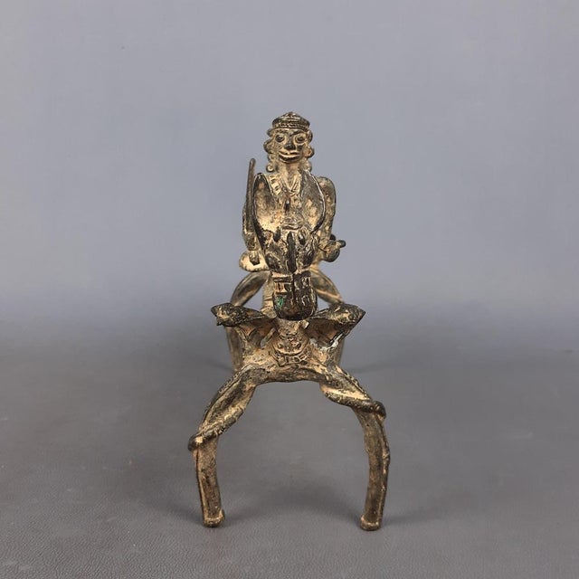 African Bronze Sculpture Horse with Warriors, Early 1900s For Sale - Image 11 of 17