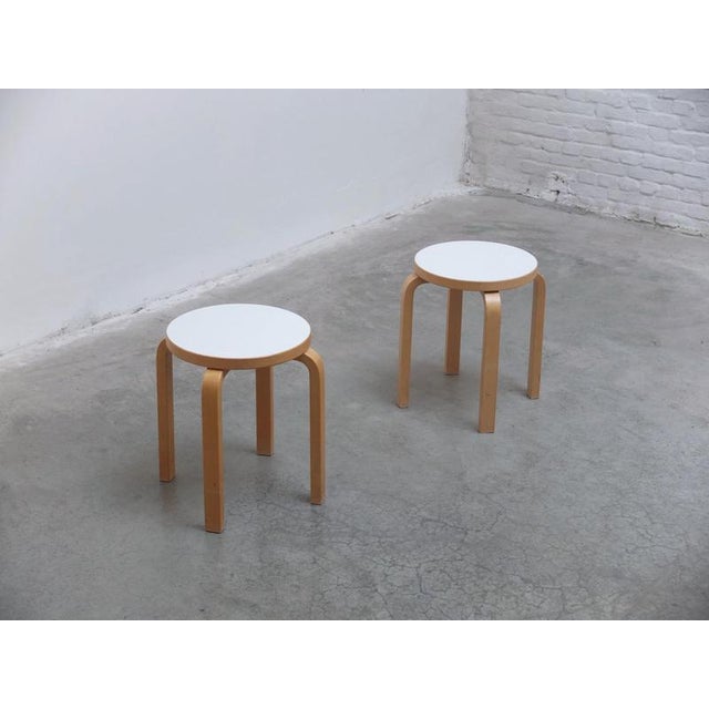 E60 Stools by Alvar Aalto for Artek, 1933, Set of 2 For Sale - Image 14 of 14