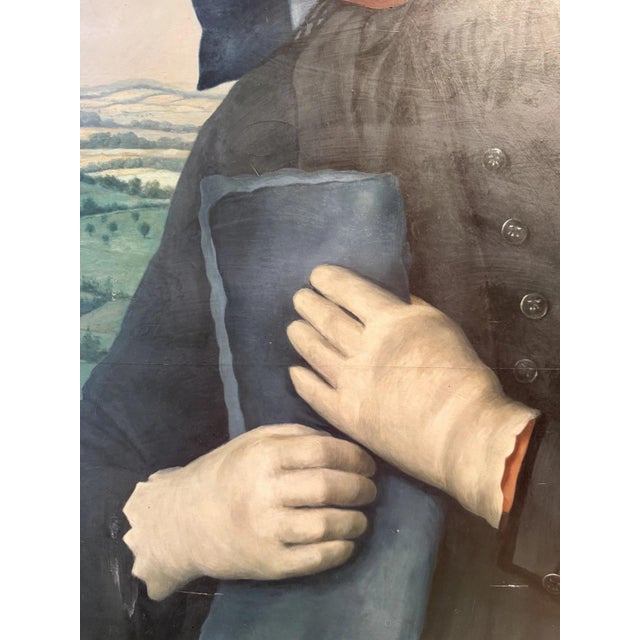 Black Mons Karl, Woman from the Schwalm Region, 1940s, Oil Painting on Plywood For Sale - Image 8 of 13