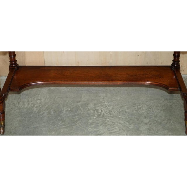 Blue Victorian Marble Topped Desk, 1880 For Sale - Image 8 of 18