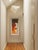 Large unframed abstract painting on recycled paper (72” high) by outsider artist (American, b. 1969) Christopher...