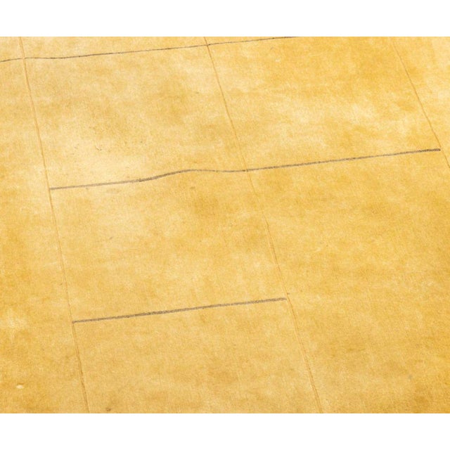Modern Geometric Beige Carpet, 12' 7" X 9' 7" For Sale - Image 4 of 7