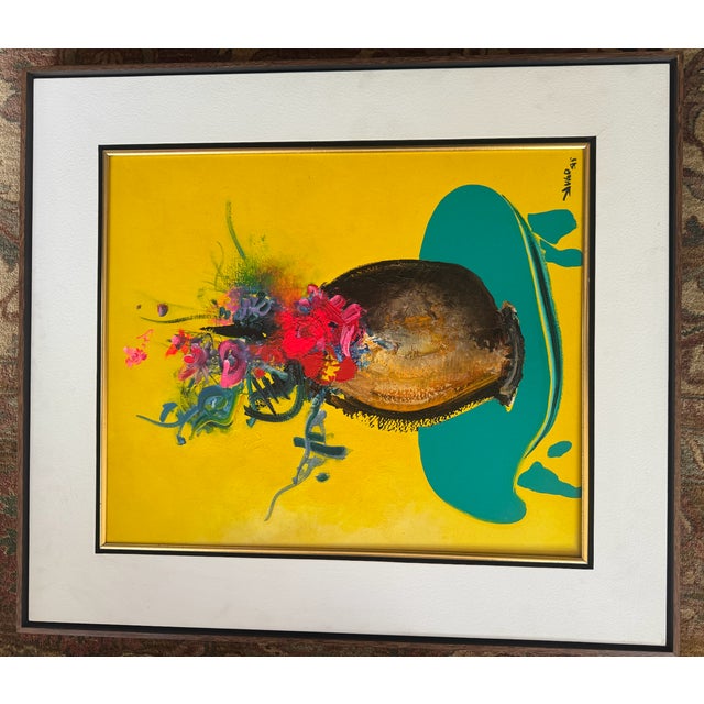 Contemporary 1990s Yugo Mabe Painting - Paixao For Sale - Image 3 of 5
