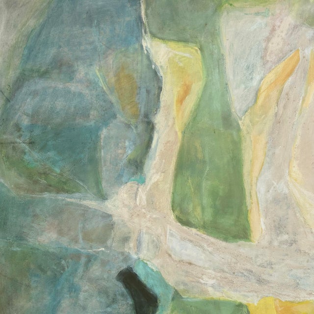 Mid 20th Century Framed Abstract Painting by H Norman Schnepf Titled “Emerging Solids I” For Sale - Image 4 of 12