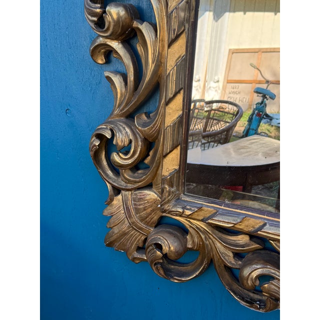 Early 19th Century Large Italian Florentine Gilt Wood Mirror For Sale In San Diego - Image 6 of 9