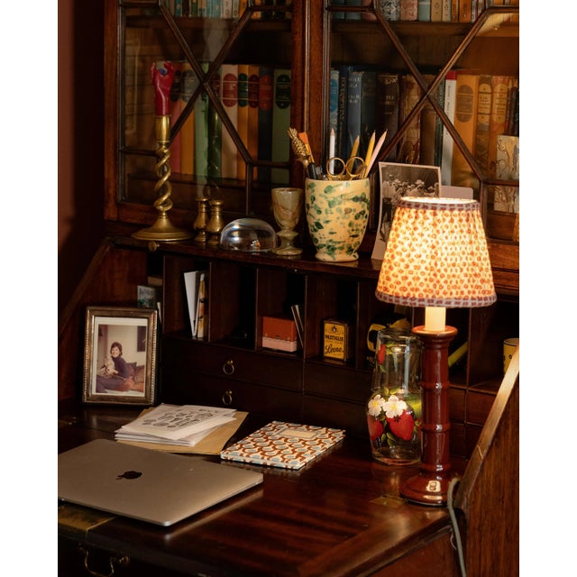 English Sharland England Splatter Bambino Vase, Yellow & Verde For Sale - Image 3 of 6