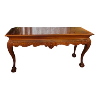 Louis XV Style Carved Walnut Console For Sale