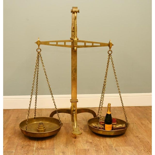 Brass Balance Scales from W. & T. Avery, Birmingham, 1880 For Sale - Image 9 of 9