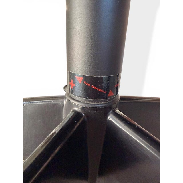Vintage Sapper Office Chairs in Black Leather on Glides by Richard Sapper for Knoll, 1979, Set of 2 For Sale - Image 10 of 14
