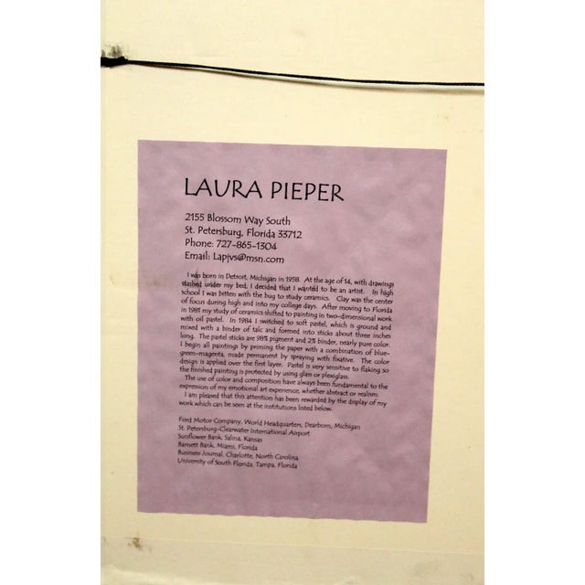 Abstract Pastel Art by Laura Pieper (1958) For Sale - Image 11 of 11