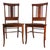 Antique Dunn & Salisbury Keene, Nh - Tiger Oak Dining/Side Chairs Pair ~ 1880s to Early 1900s Vintage For Sale