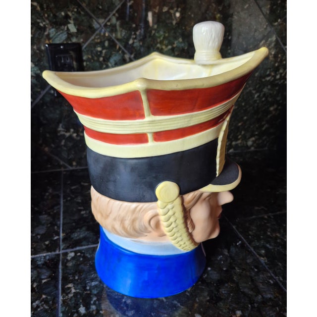 Vintage Royal Orleans Napoleonic Military Head Vases - A Pair (Jg) For Sale - Image 9 of 18