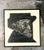 Vintage Black and White Framed Woodcut of Sigmund Freud For Sale - Image 4 of 12