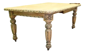 Gothic Bleached Oak Extending Dining Table