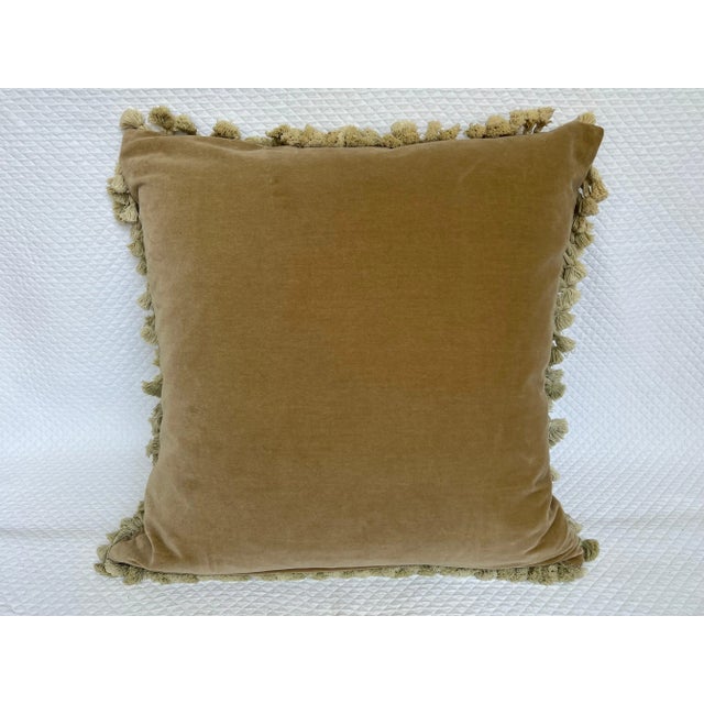 1990s Needle Point Pillow From Chelsea Textiles With Compote Floral Design 20" Sq For Sale - Image 11 of 13