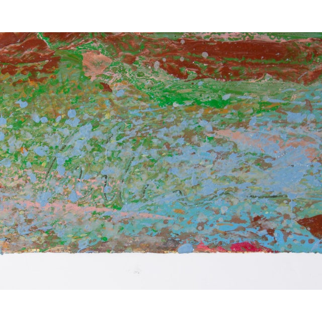 1980s Abstract Acrylic Landscape by Harry Hilson For Sale In Indianapolis - Image 6 of 7