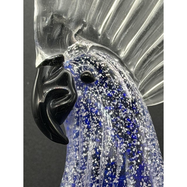 Murano Glass Parrot or Cockatoo, 1960s-1970s For Sale - Image 4 of 12