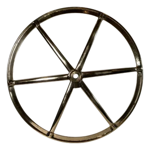 Large Brass Ships Wheel