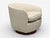 Milo Baughman, Swivel Chairs, Beige Upholstery, Walnut, Usa, 1970s For Sale In New York - Image 6 of 13