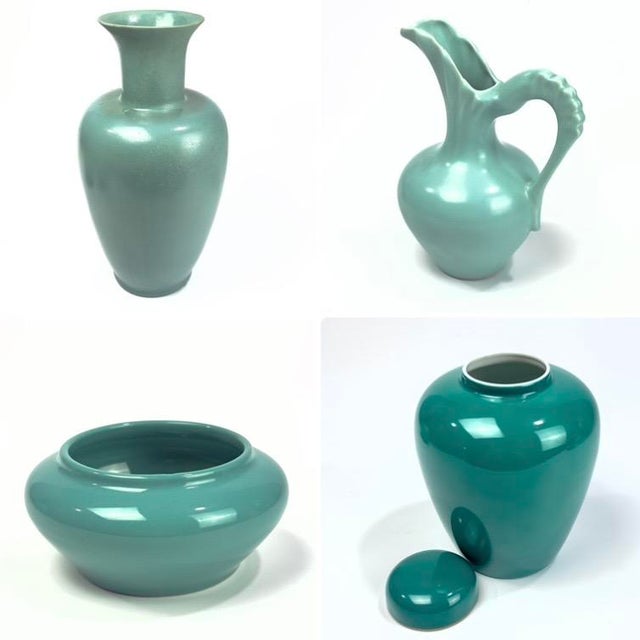 Jade Top 20 Shades of Jade Vintage Ceramics Instant Collection For Sale - Image 8 of 18