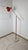 Floor Lamp for Reading with Red Marble Base and Cone with Joint, 1950s, in Very Good conditions. Designed 1950 to 1959...