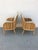 Mid-Century Modern Pair of Henry Olko Henry Olko for Willow & Reed Tait Pair of Side Chairs. Bamboo, Willow and Upholstery. For Sale - Image 3 of 6