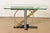 Kaizo Oto for Design Institute of America Postmodern Sculptural Steel and Brass Glass Top Console Table, 1980s For Sale - Image 10 of 10