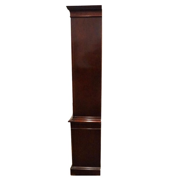 High End Vintage Solid Mahogany Traditional Style 56" China Cabinet W. Bubble Glass For Sale - Image 10 of 13