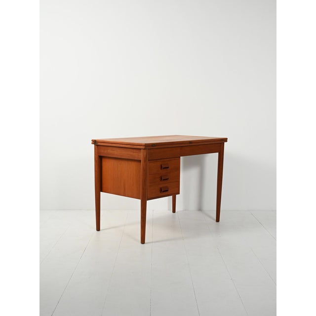 Wood Scandinavian Flip-Top Desk by Børge Mogensen, 1950s For Sale - Image 7 of 16