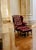 Ethan Allen 1990s Chesterfield Leather Wingback Chair With a Matching Ottoman by Ethan Allen For Sale - Image 4 of 12