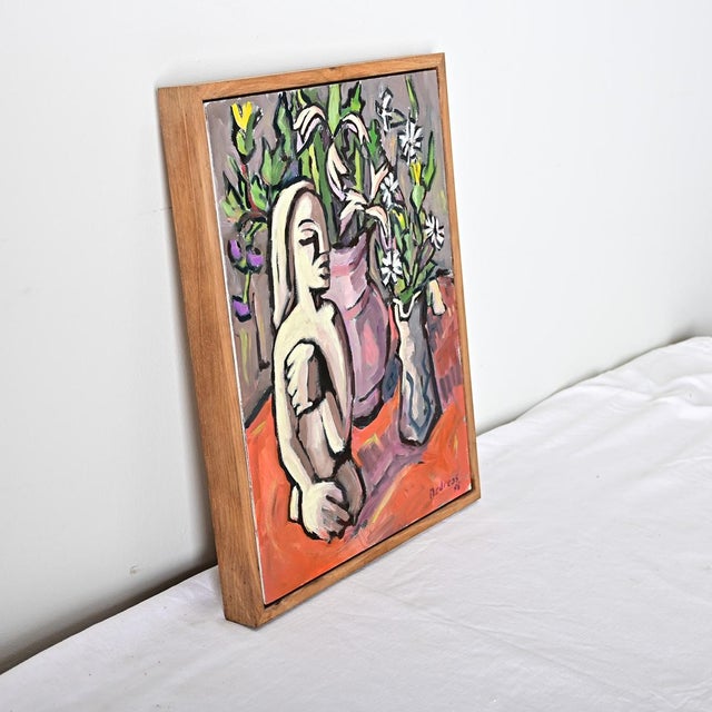 French Vintage Framed Modern Still Life For Sale In Baton Rouge - Image 6 of 8