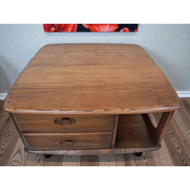 Mid-Century Modern Pandora Coffee Table in Elm by Lucian Ercolani for Ercol, 1980s For Sale - Image 6 of 18