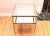 Hollywood Regency Brass Glass Top Square Accent Side Table For Sale - Image 3 of 5