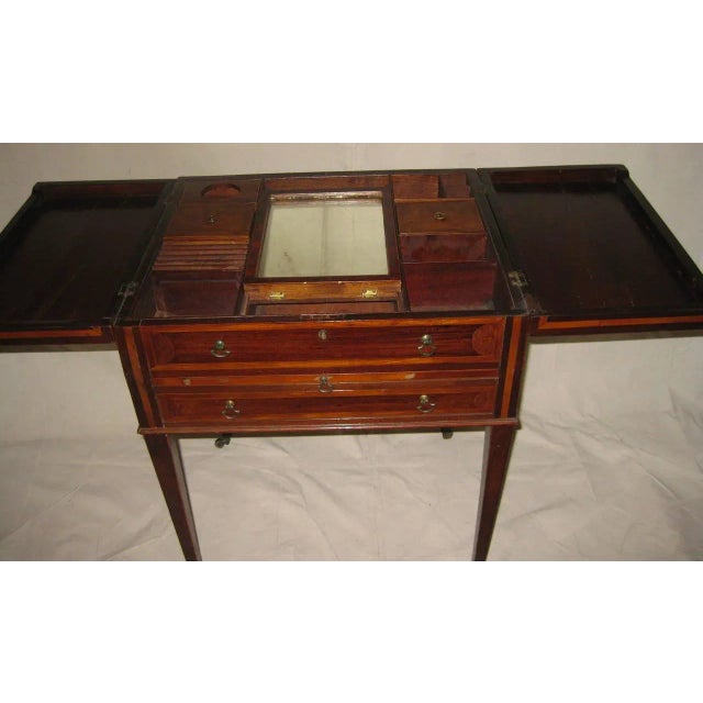 Traditional 19th century Georgian Mahogany Dressing Table For Sale - Image 3 of 11
