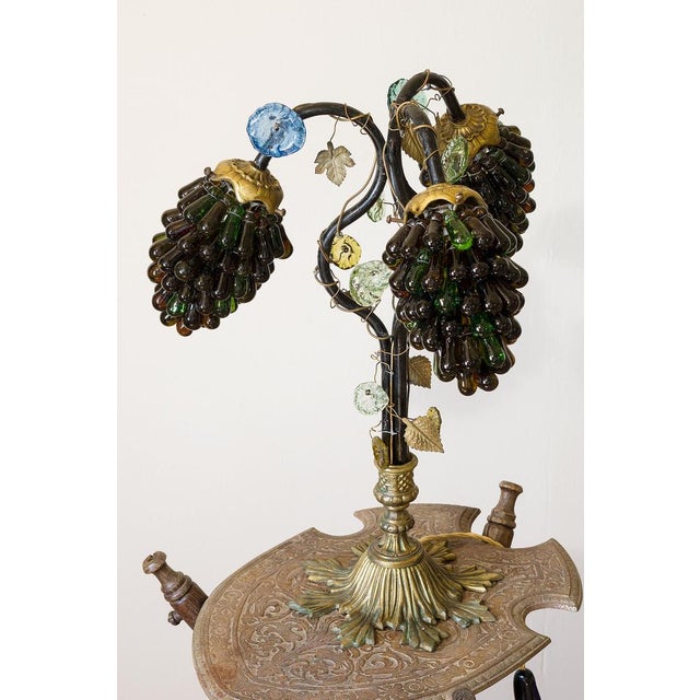 Art Nouveau Table Lamp with Murano Glass Lampshade, 1920s For Sale - Image 14 of 14