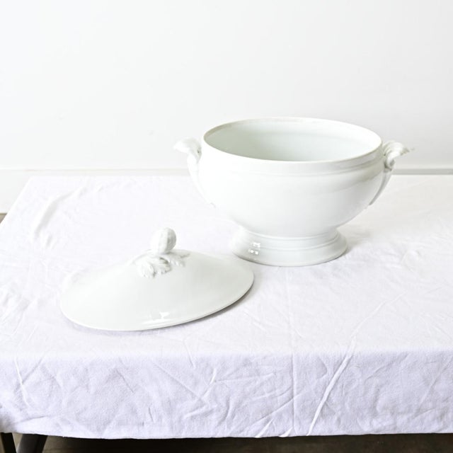 French 19th Century Ironstone Oval Tureen For Sale - Image 4 of 10