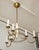 Mid 20th Century Mid-Century Italian Brass and Tole Six-Arm Fixture For Sale - Image 5 of 12