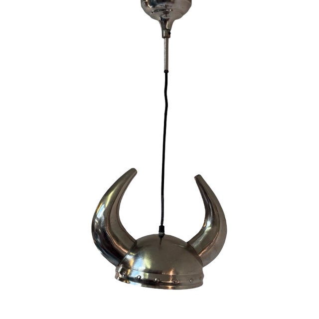 Model Viking Pendant Lamp with Helmet Shaped Ceiling Lamp from Kare Design For Sale