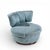 Dunbar Style Mid Century Swivel Pouf Lounge Chairs - Pair For Sale - Image 12 of 12