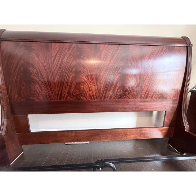 Henkel Harris Henkel Harris Mahogany Euro King Bed For Sale - Image 4 of 7