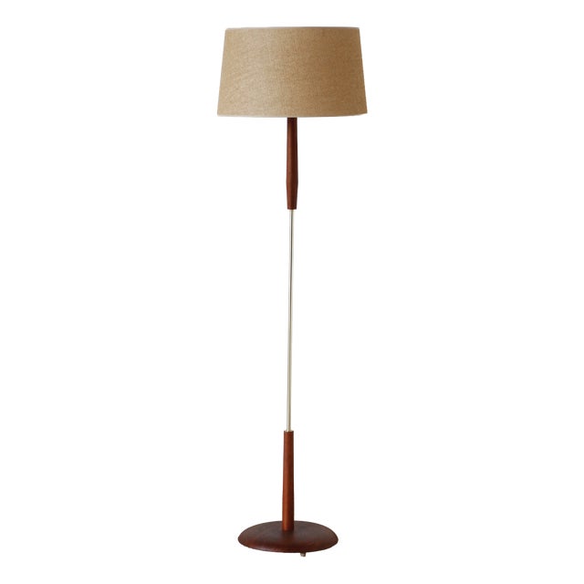 Vintage Teak Floor Lamp, 1960s For Sale