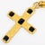 Gold Jean Louis Scherrer Paris Gilded Metal and Black Enamel Cross Pendant Necklace For Sale - Image 8 of 11