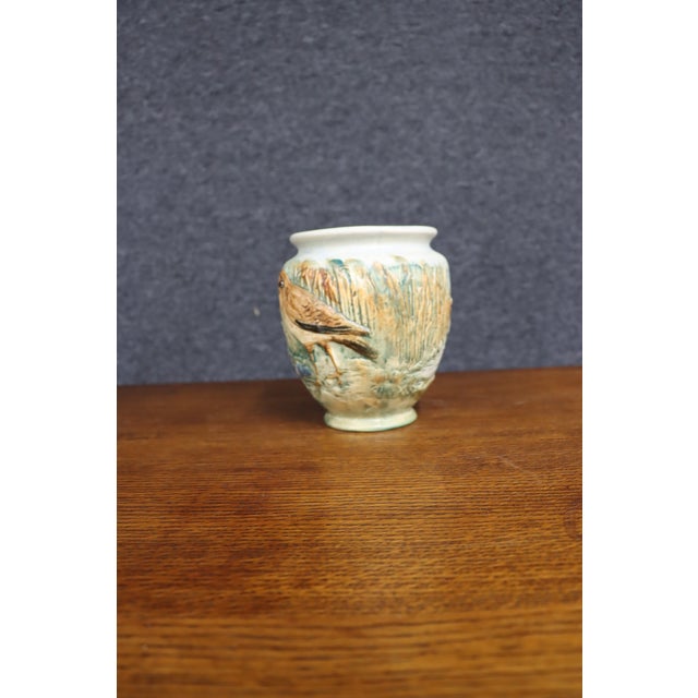 Weller Glendale Bird Motif Art Pottery Vase For Sale - Image 11 of 14