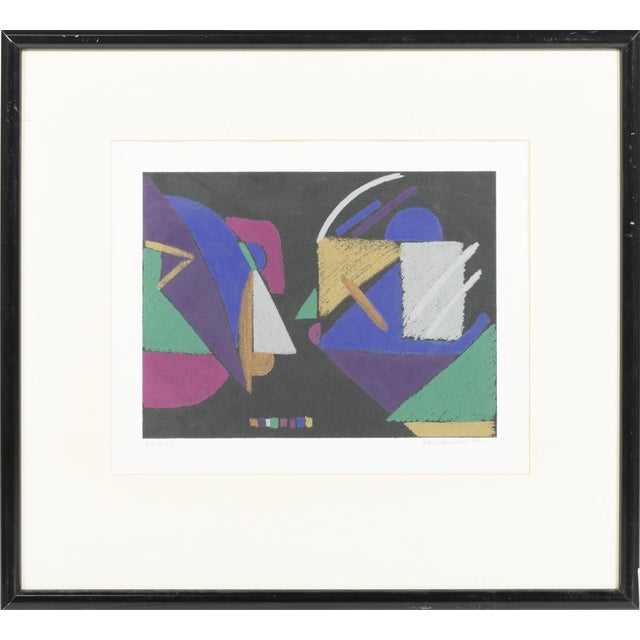 Contemporary Isabel Laginhas, Abstract Composition, 1990, Screen Print For Sale - Image 3 of 3