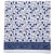 Contemporary Birds on Vine Fitted Sheet, Queen - Blue For Sale - Image 3 of 3