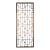 Chinese Distressed Vintage Brown Geometric Rectangular Panel Screen For Sale