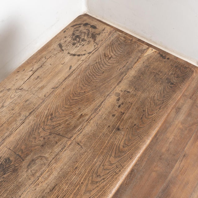 Wood 19th Century Oak Baroque Library Table With Two Drawers For Sale - Image 7 of 15