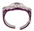 This statement cuff is hand-set with shimmering pink sapphires in an art deco design - the gemstones are meant to...