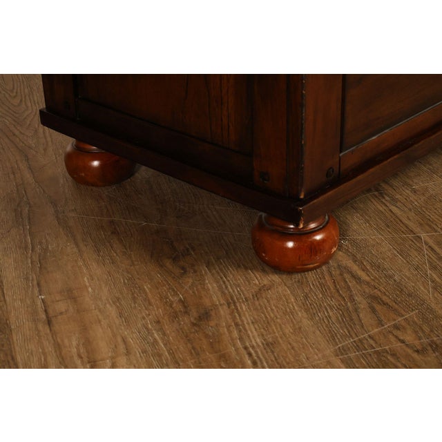 Mission Style Media Chest With Open Storage For Sale - Image 9 of 18